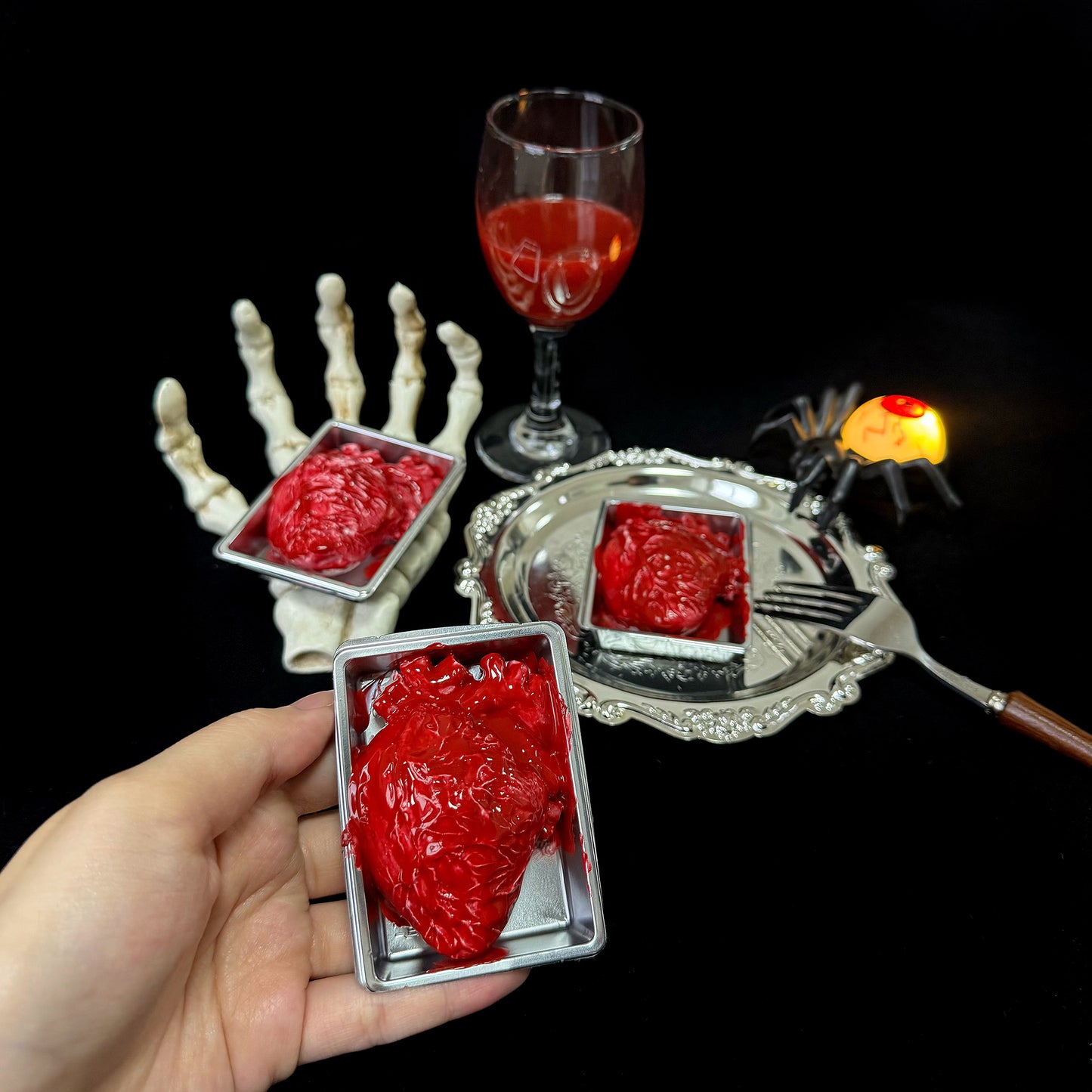 Halloween Bloody Heart Dessert Squishy Toy