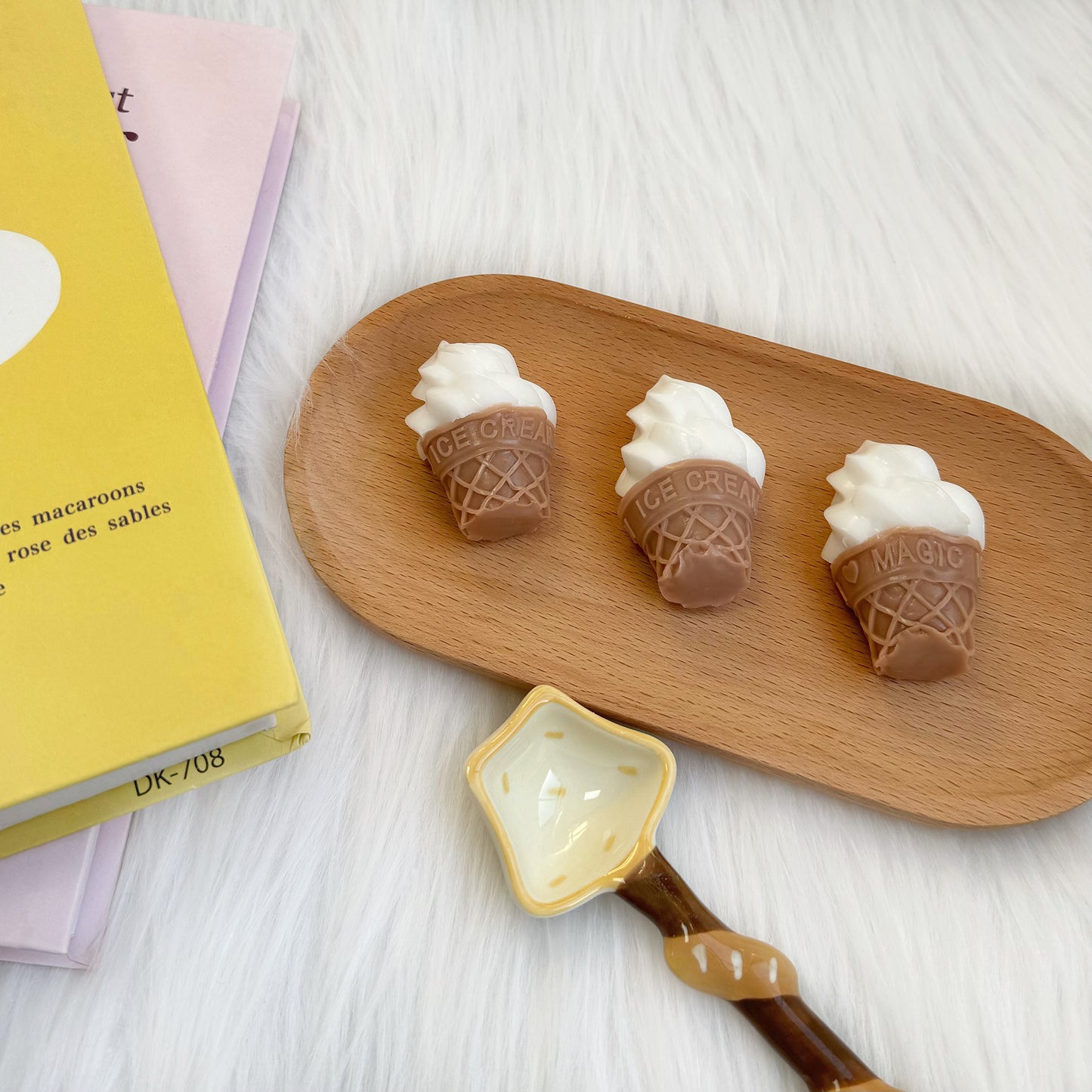 Ice Cream Keychain Squishy Toy