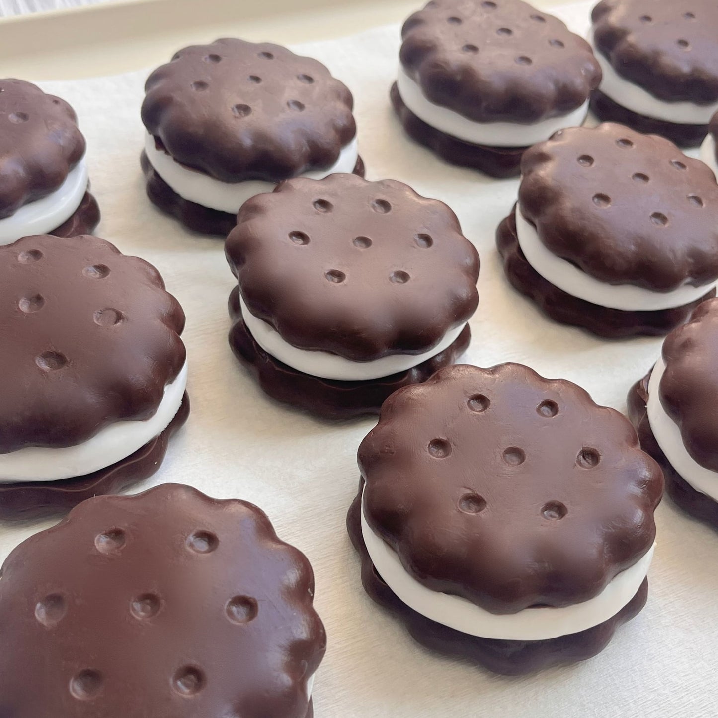 Chocolate Sandwich Cookie Squishy Toy