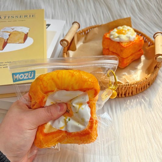 Double-Layer Cloud Egg Toast Squishy