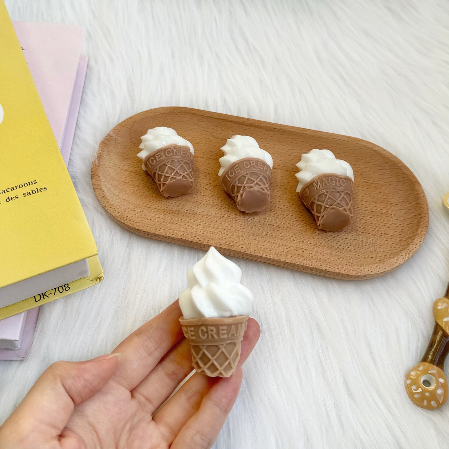 Ice Cream Keychain Squishy Toy