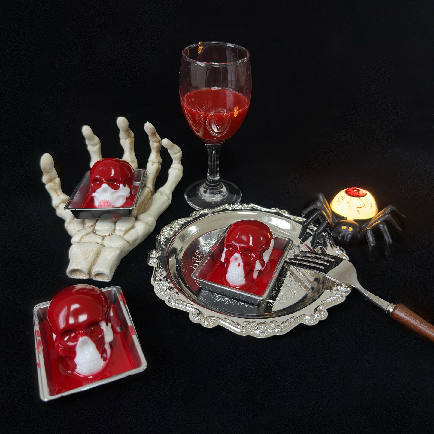 Halloween Skull Dessert Squishy Toy