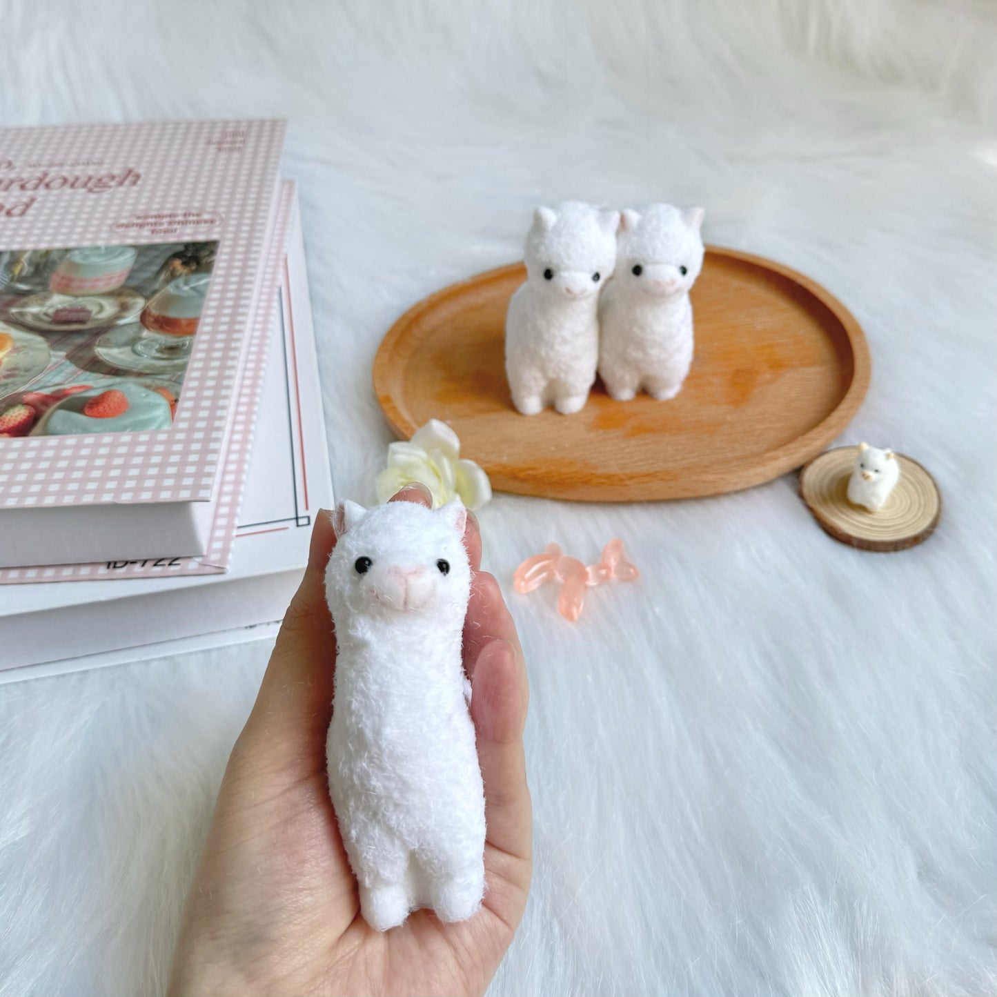 Flocked Llama Squishy Toy