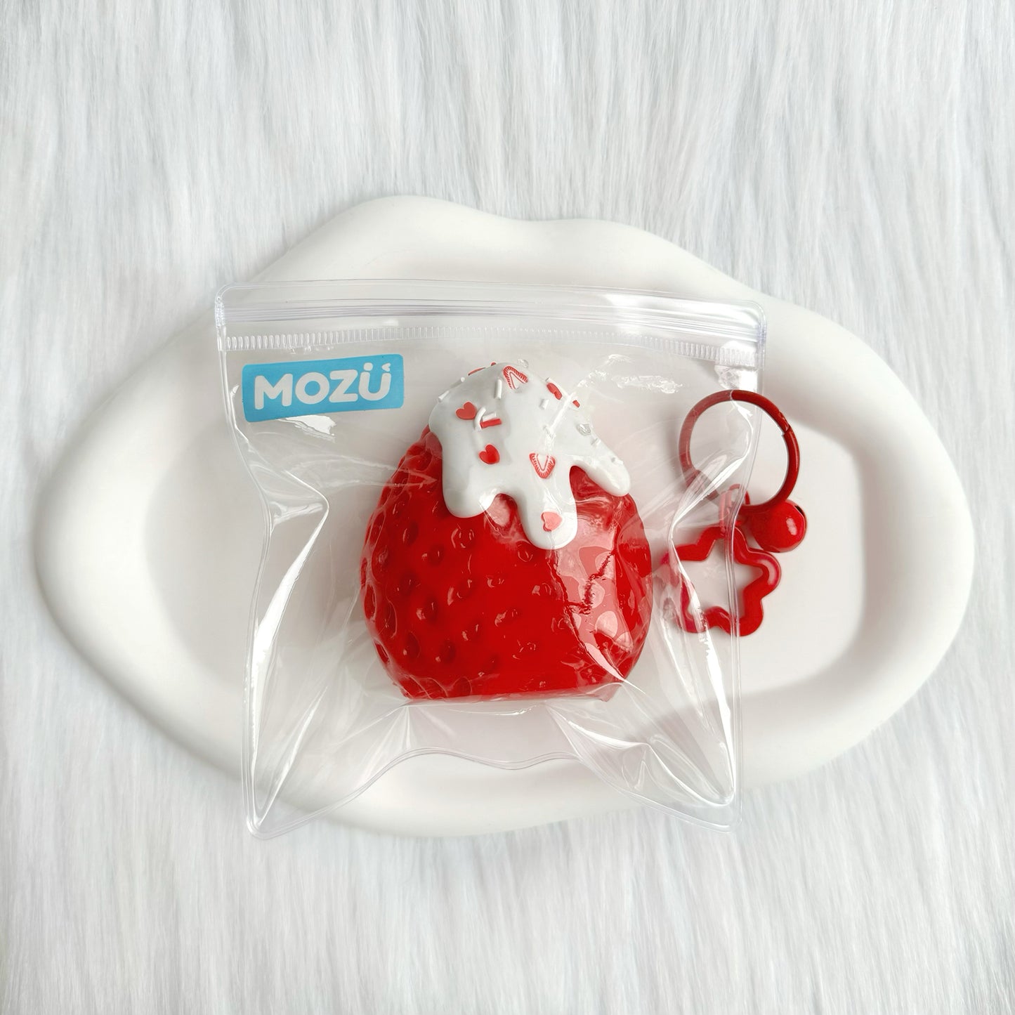 Strawberry with Snow Cap Squeeze Toy