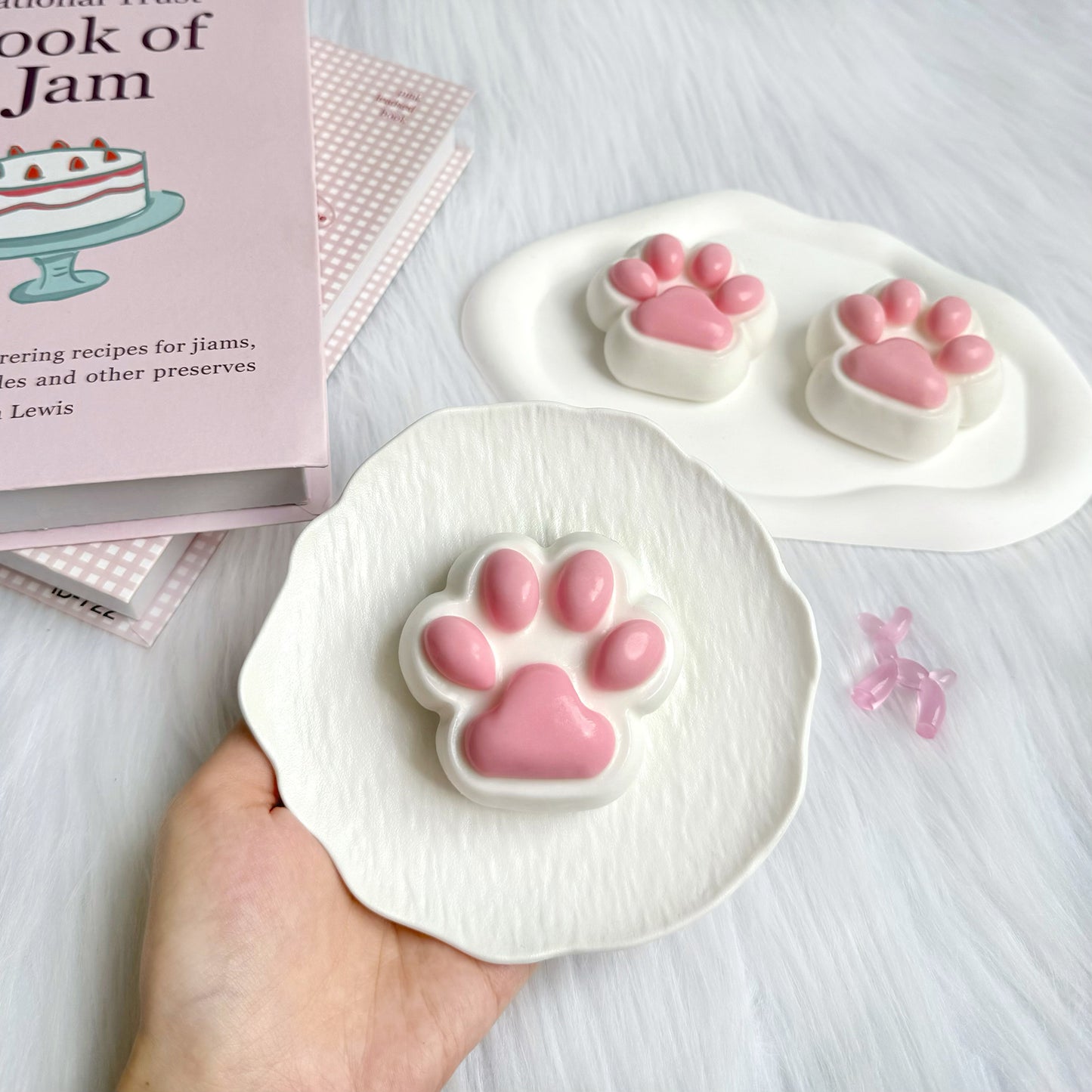 Pink Cat Paw Squishy Toy