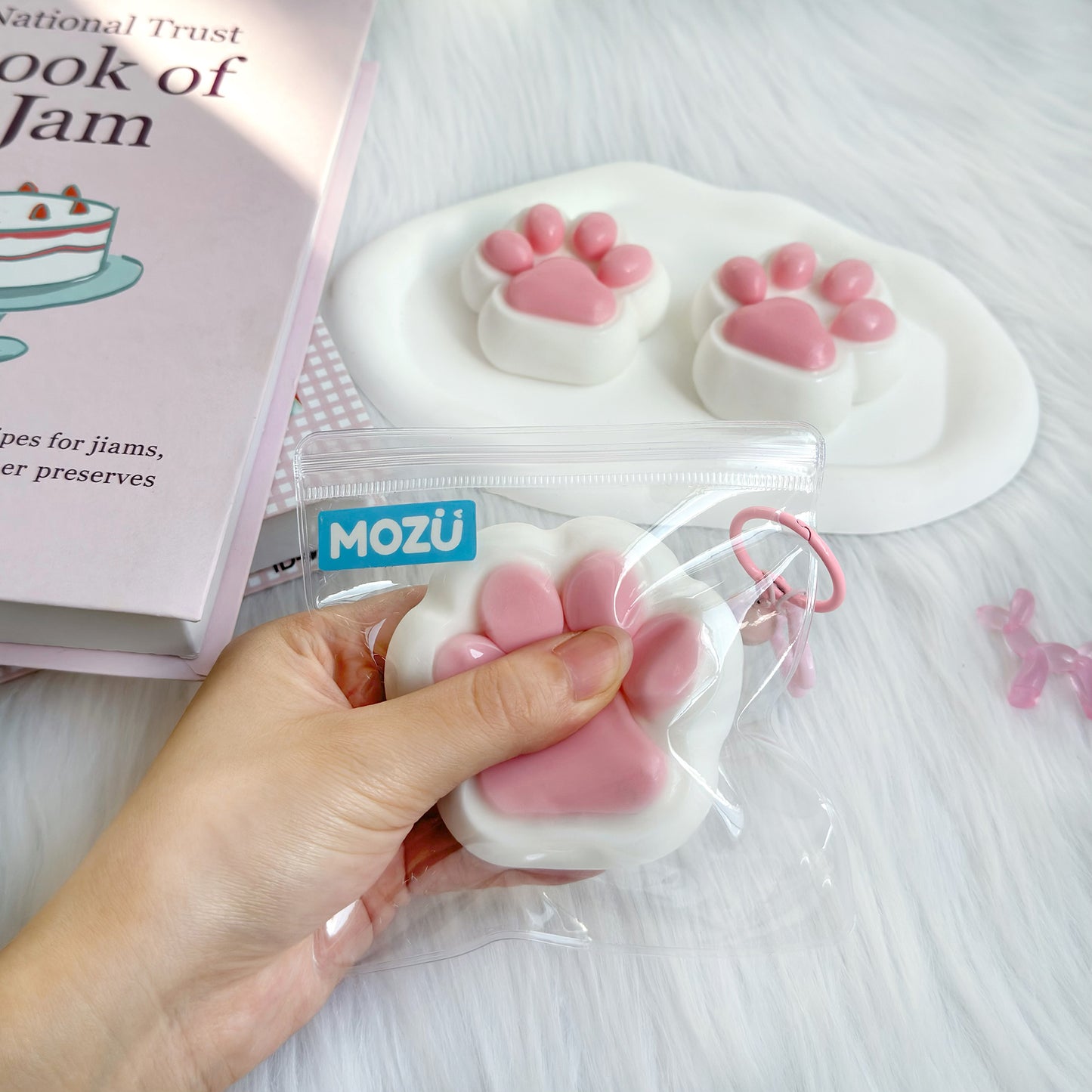 Pink Cat Paw Squishy Toy