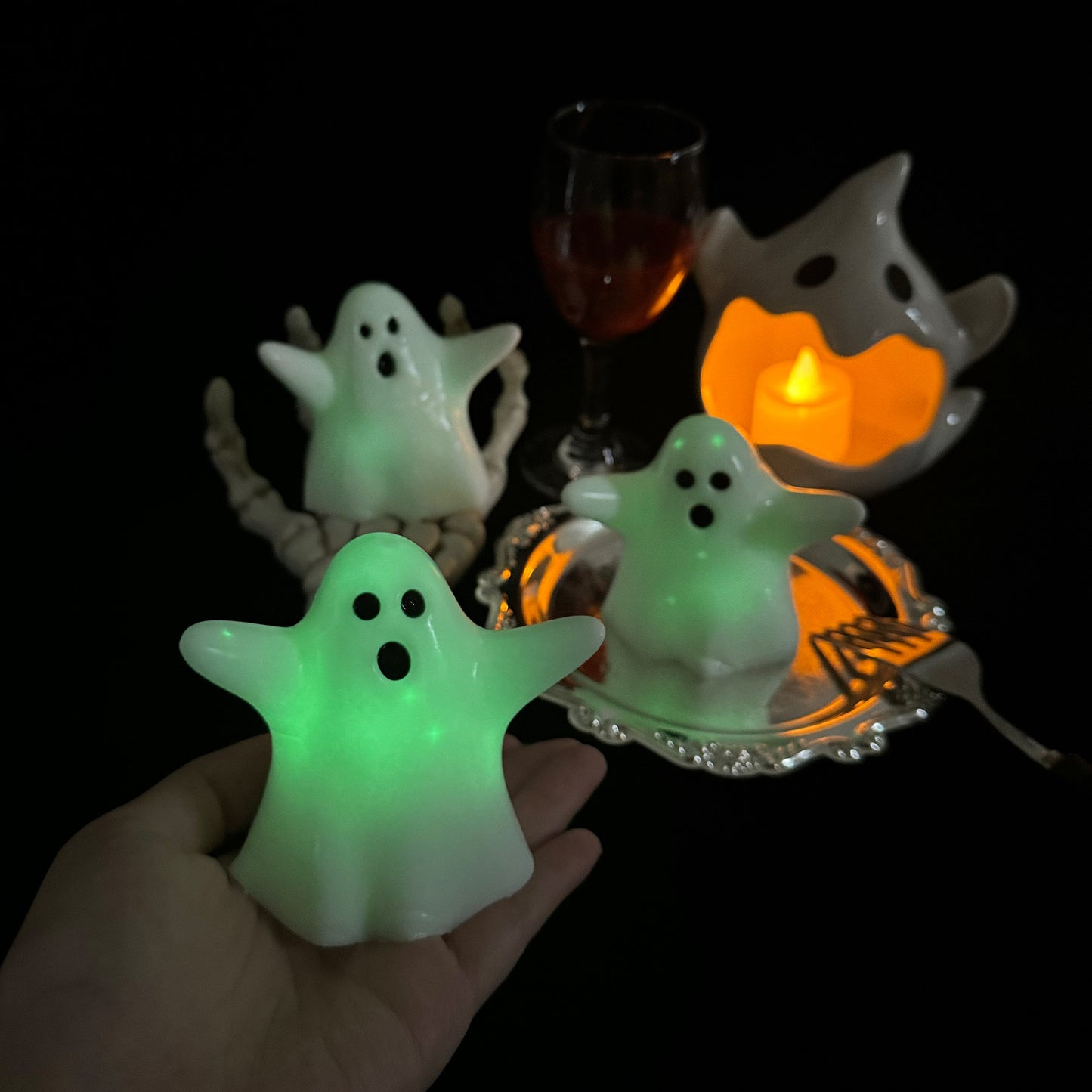 Halloween Glow-in-the-Dark Ghost Squishy