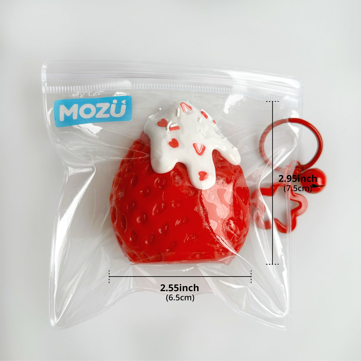 Strawberry with Snow Cap Squeeze Toy