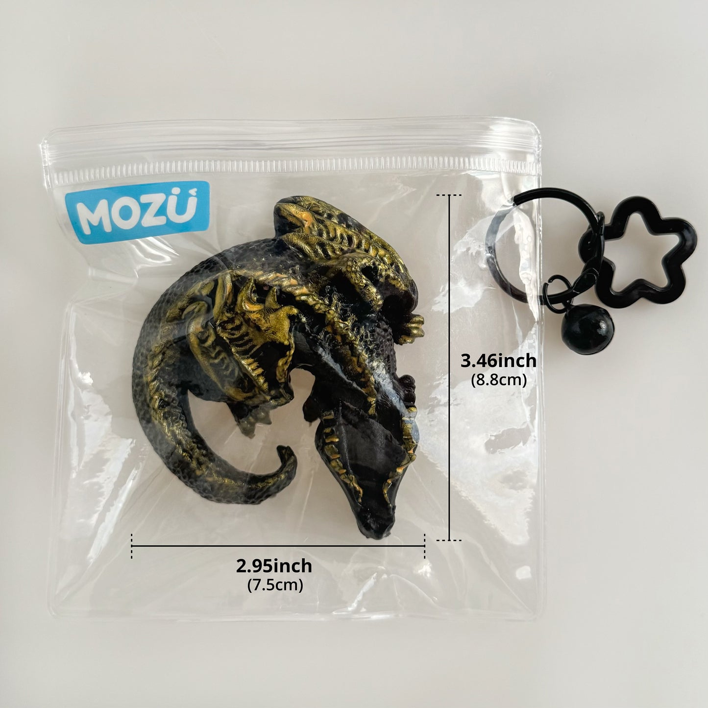 Black-Gold Dragon Squishy Toy