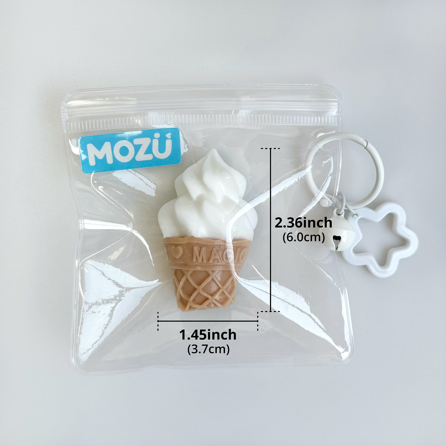 Ice Cream Keychain Squishy Toy