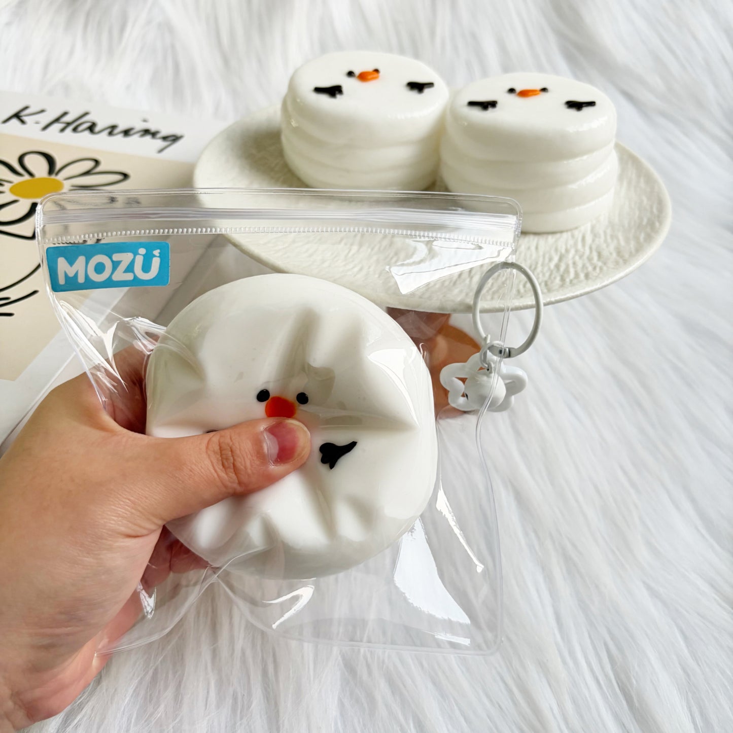 Snowy Mochi Squishy Toy