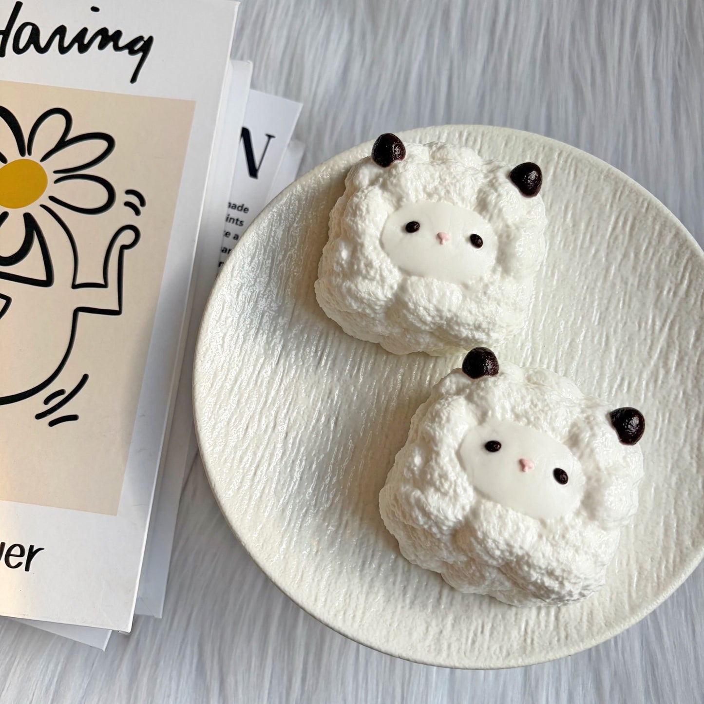 Puffy Blocky Lamb Squishy Toy