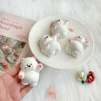 Cute Waving Bear Squishy Toy