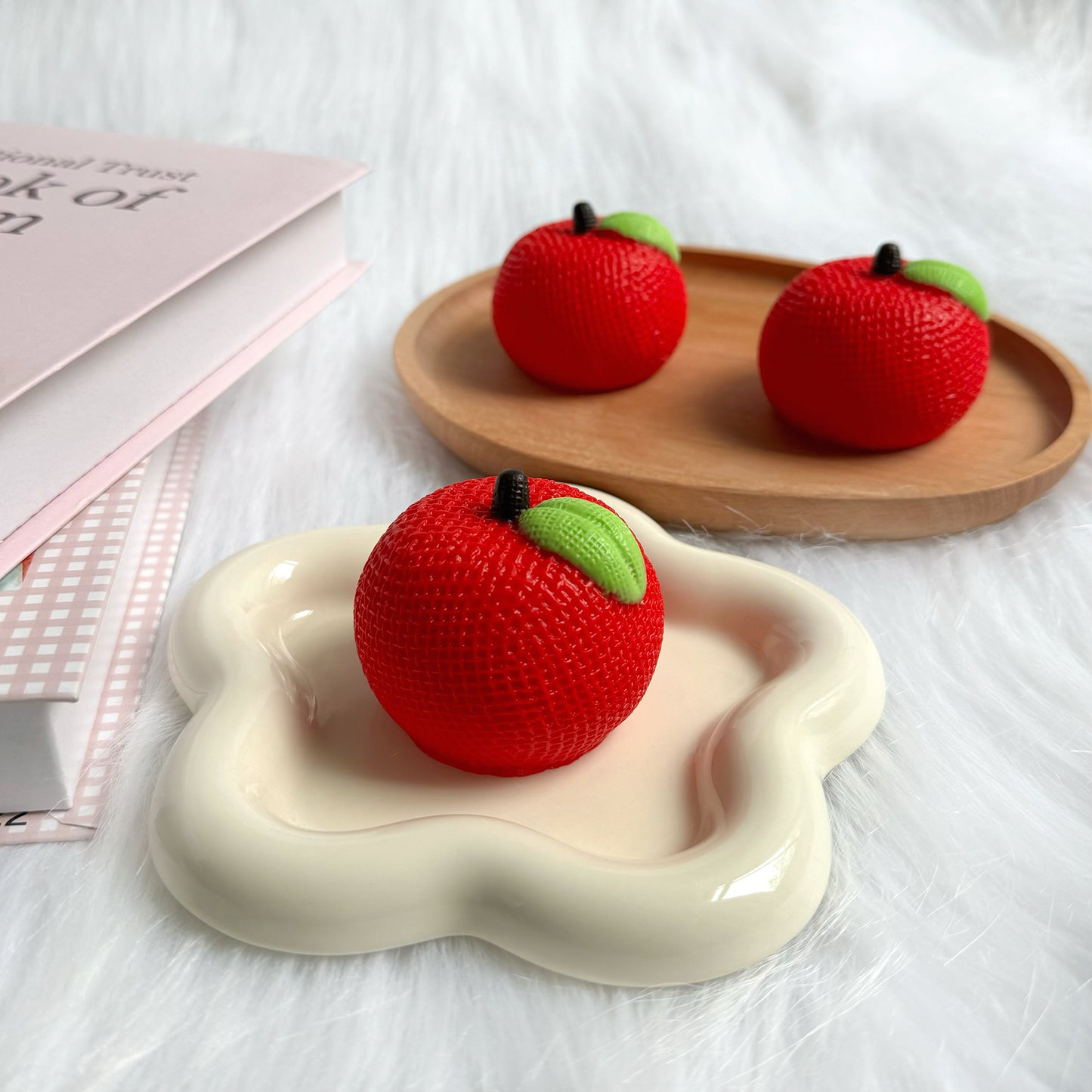 Knitted Apple Squishy Toy