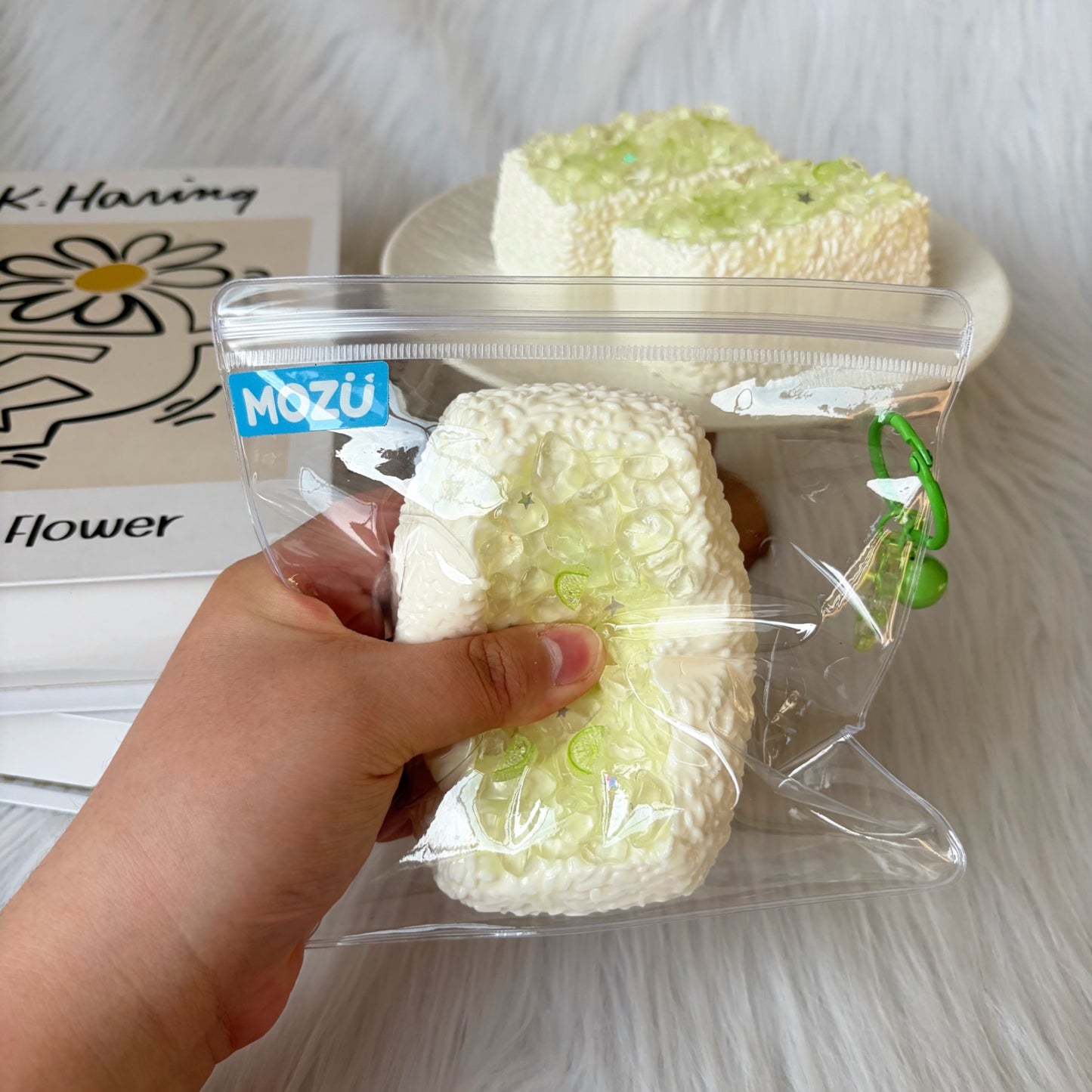 Lime Slush Block Squishy Toy