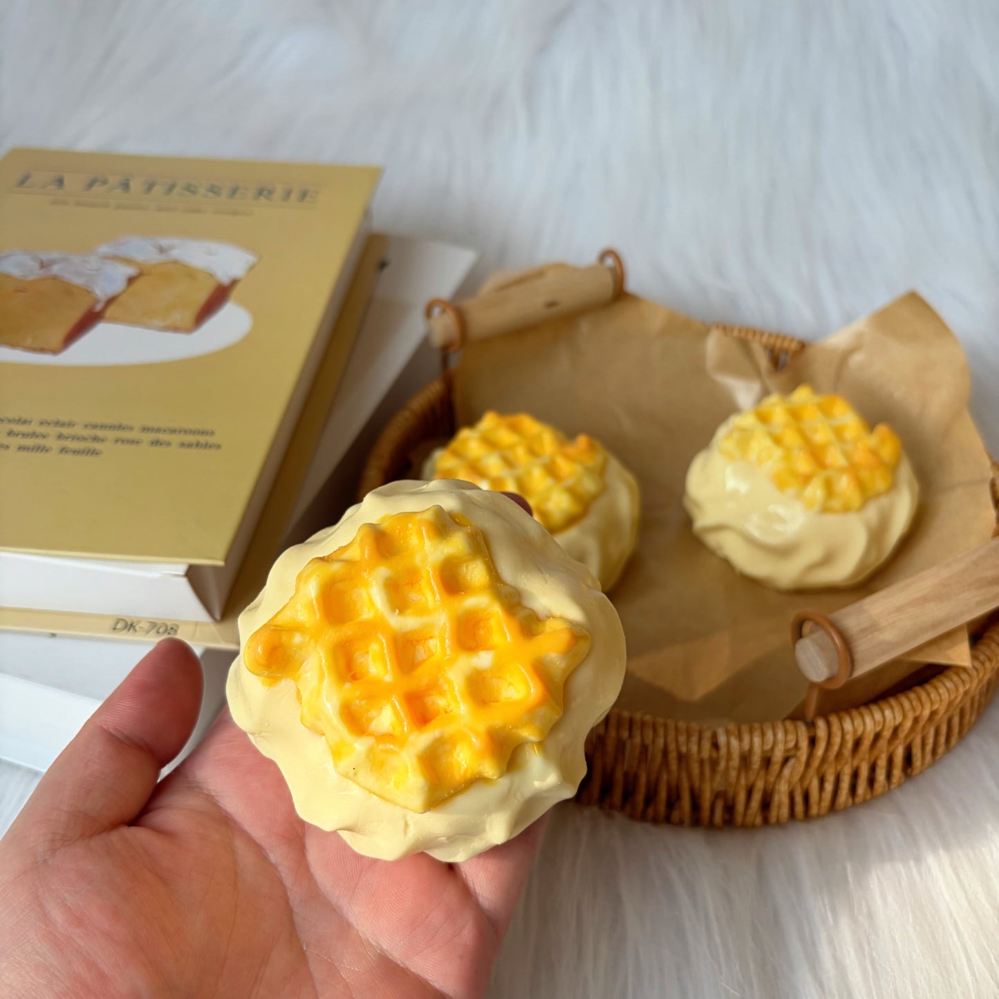Creamy Waffle Squishy Toy