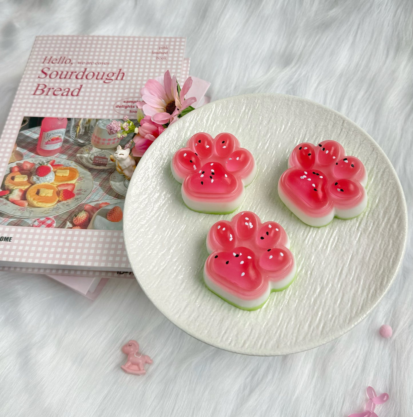 Watermelon Cat Paw Squishy