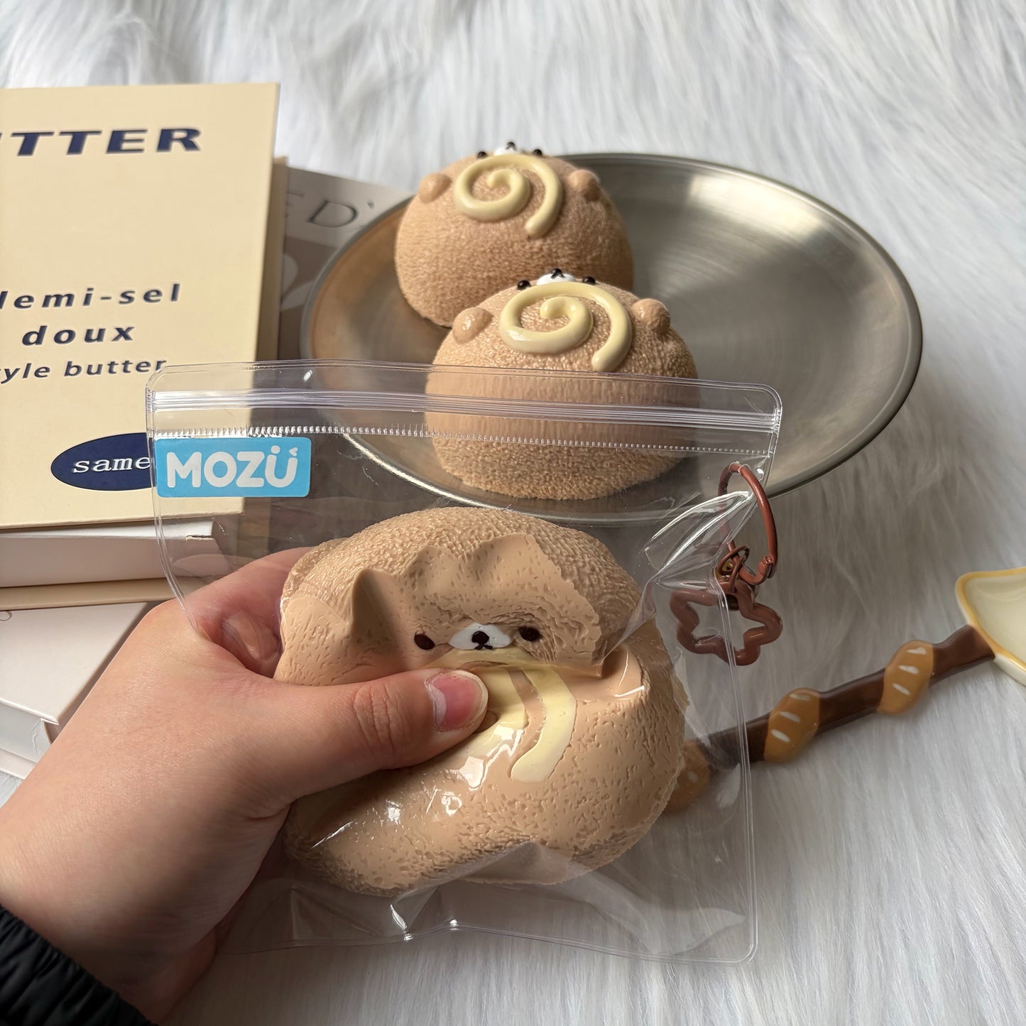 Bear Swirl Squishy Toy