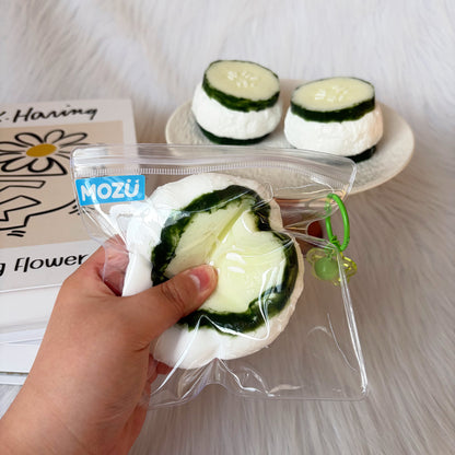 Cucumber Cream Stack Squishy Toy