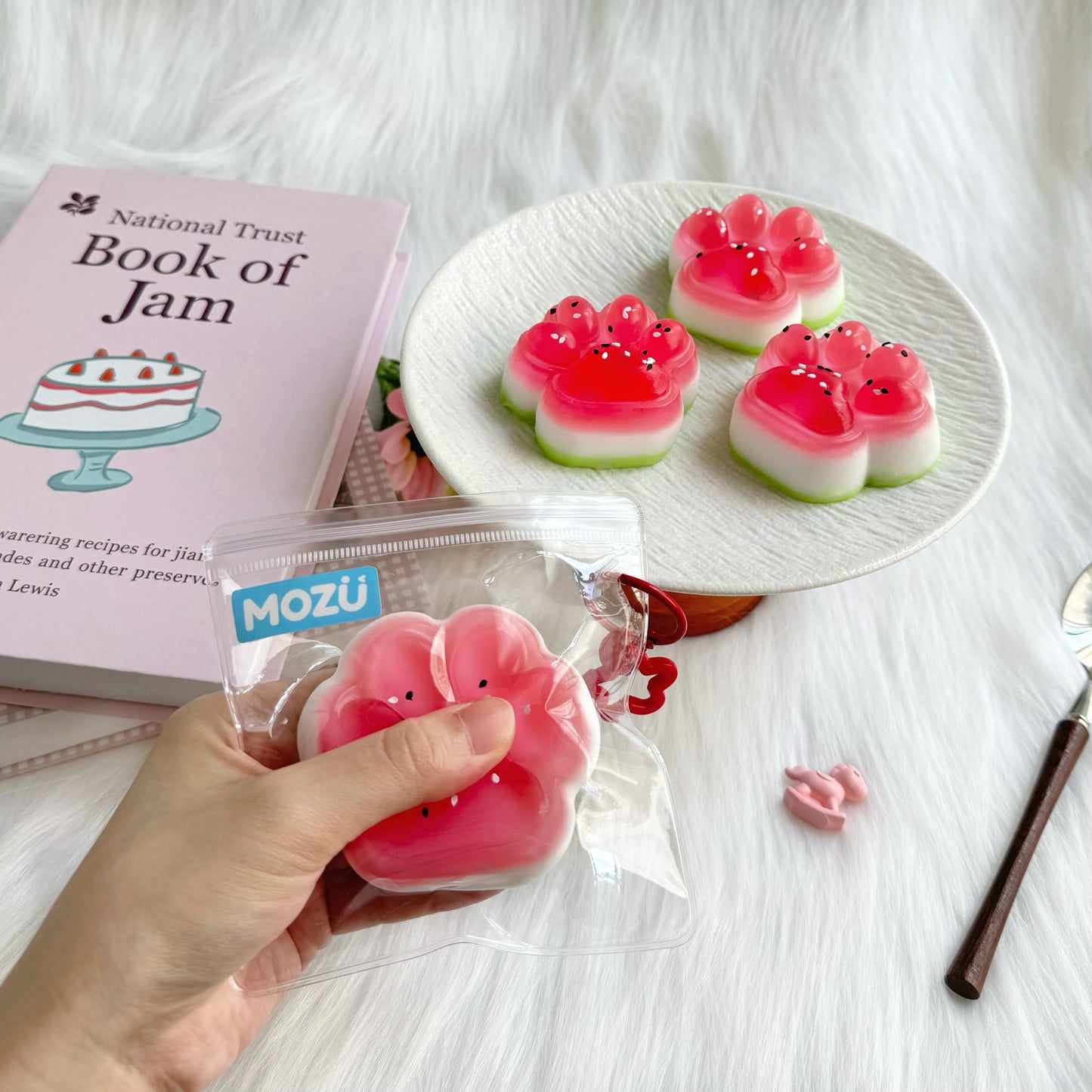 Watermelon Cat Paw Squishy