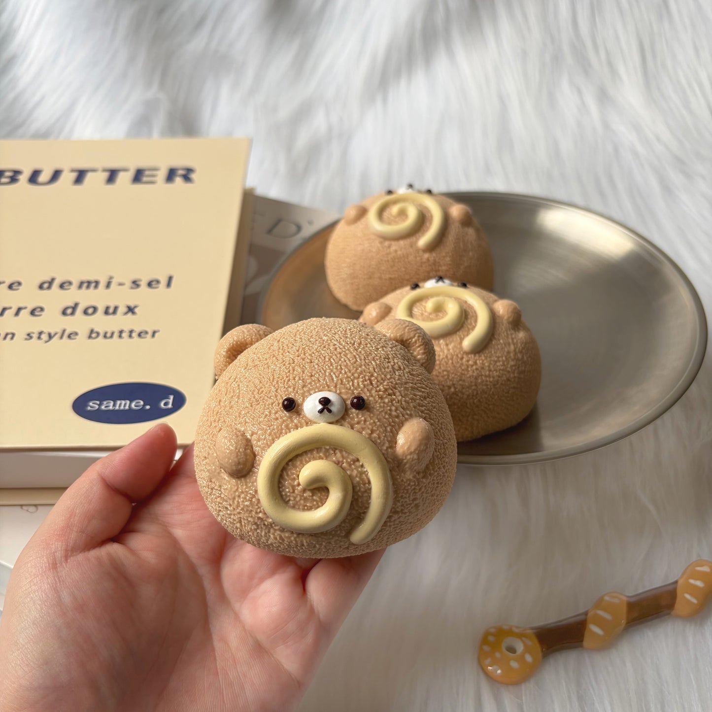 Bear Swirl Squishy Toy