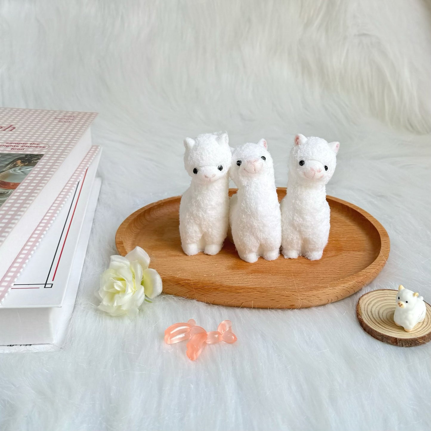Flocked Llama Squishy Toy