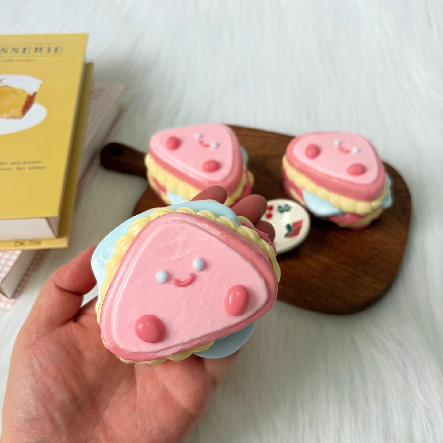 Strawberry Cream Sandwich Squishy Toy