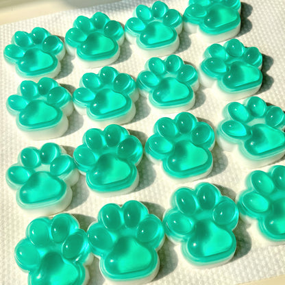 Transparent Green Cat Paw Squishy Toy