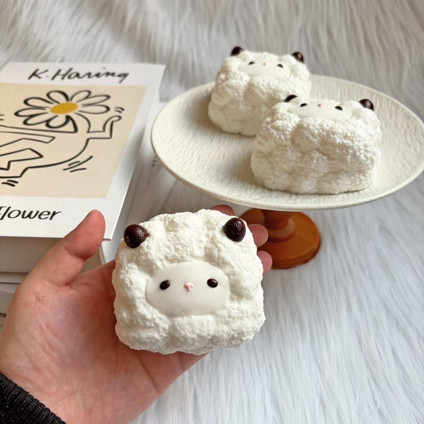 Puffy Blocky Lamb Squishy Toy