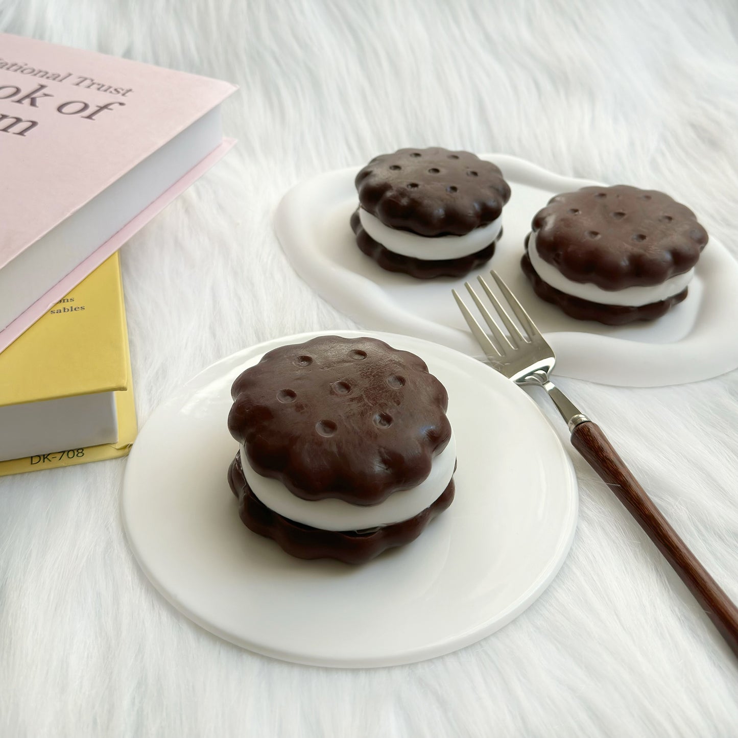 Chocolate Sandwich Cookie Squishy Toy