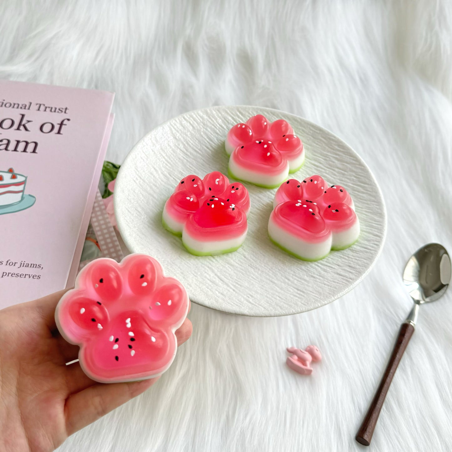 Watermelon Cat Paw Squishy