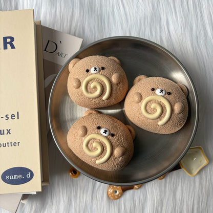 Bear Swirl Squishy Toy