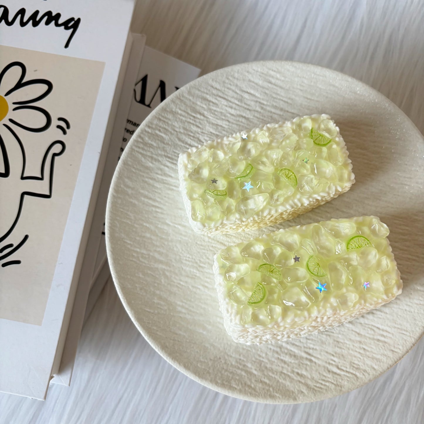 Lime Slush Block Squishy Toy