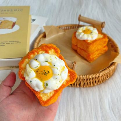 Double-Layer Cloud Egg Toast Squishy
