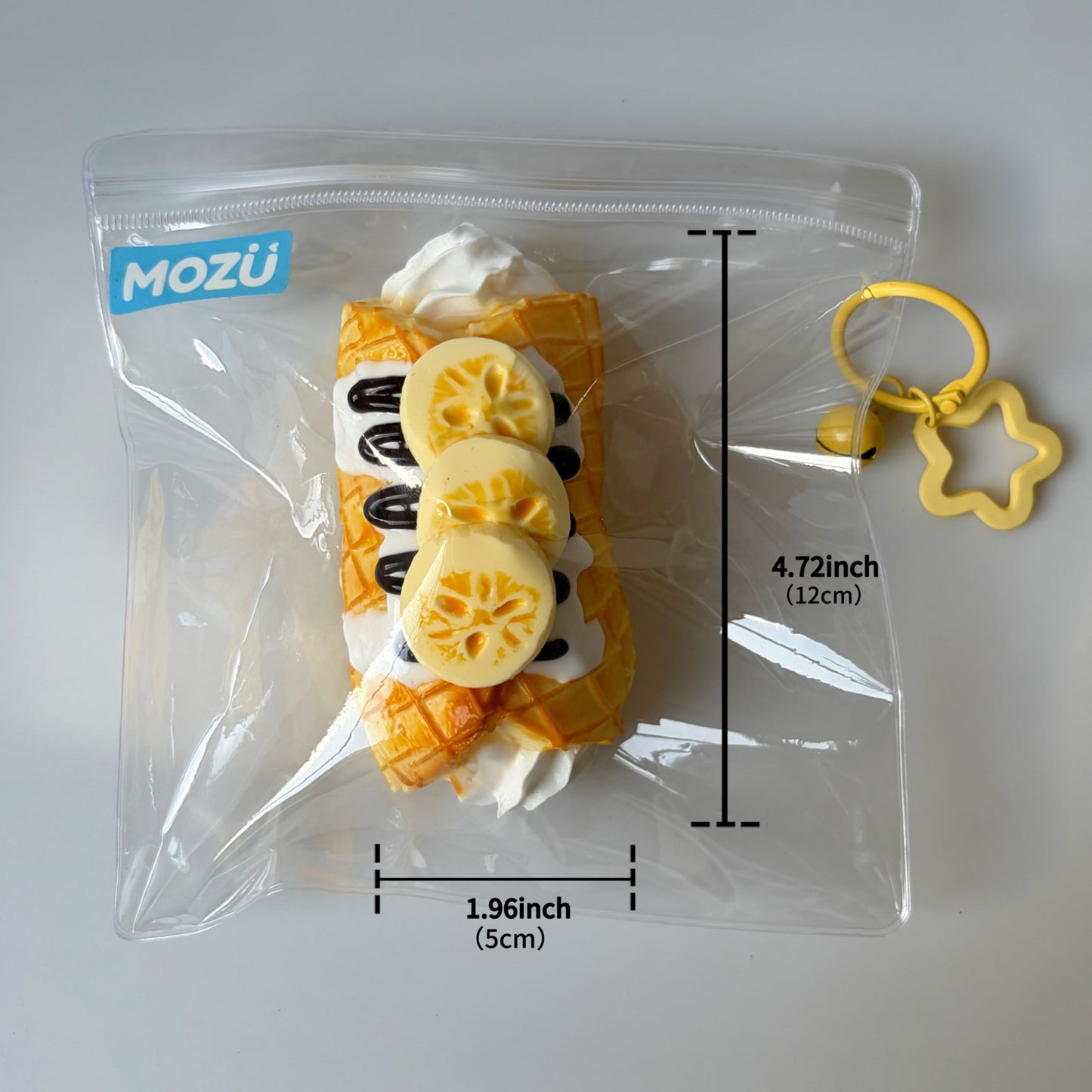 Banana Cream Roll Squishy Toy