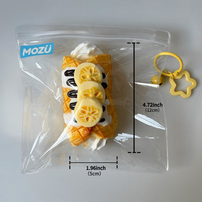 Banana Cream Roll Squishy Toy
