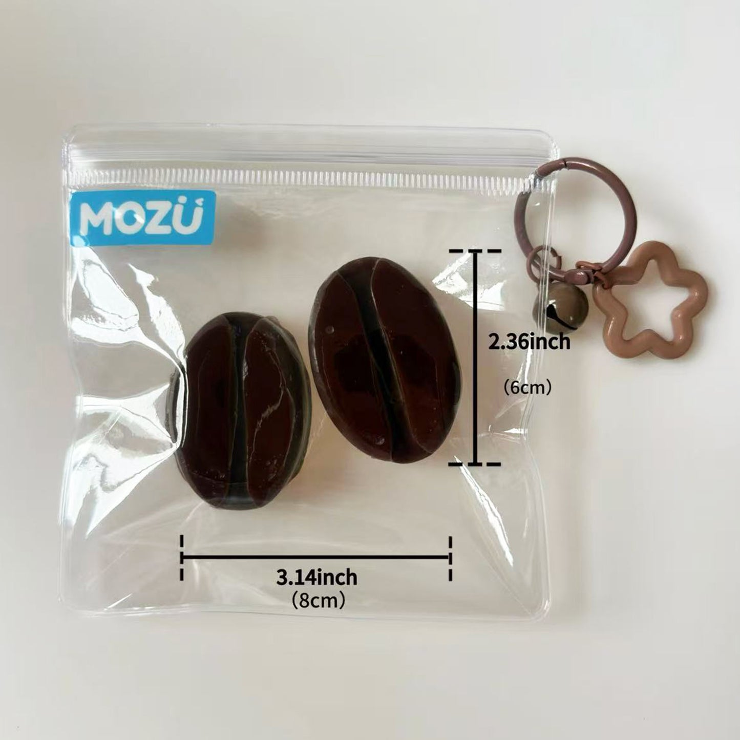 2 Coffee Bean Squishy Toys